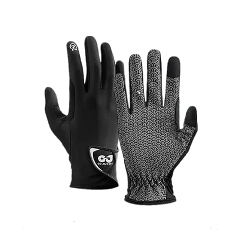 Nuibechenly Reithandschuhe Herren Damen Unisex,Atmungsaktiv rutschfest Alle Jahreszeiten Reitsport Handschuhe (schwarz, L)