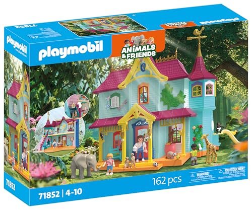 PLAYMOBIL | Animals & Friends | Kunterbunte Tier-Villa | Spielzeug ab 4 Jahren | Geschenk für Kinder | Fördert Kreativität & Umgang mit Tieren | Mit Tieren, Figuren & Zubehör | 71852