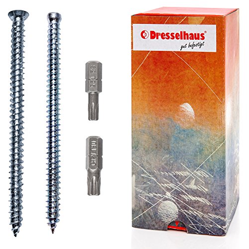 Fensterrahmenschraube, Senkkopf TX 30, 7,5 x 152 mm, verzinkt - 20 Stück