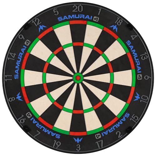 Mission Darts | Samurai 4 | Professionelle Borsten-Dartscheibe | Messer-Draht | Weiß oder Graphit Spider Edition (Graphit)