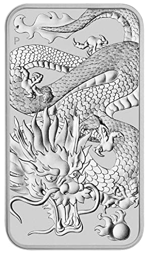 Australien Rectangular Dragon 2022 incl. Münzkapsel, 1 Unze Silberbarren, Münzbarren, Rechteckiger Drache, Differenzbesteuert nach § 25a UstG