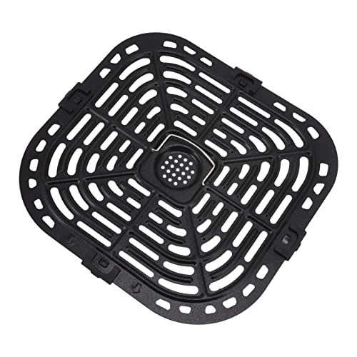 Luftfritteuse-Grillpfanne, 304 Edelstahl, Quadratisches Gestell, 23,9 x 23,1 cm