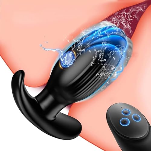 TDLPlus NEU Elektroshock Analvibrator mit 7 Stromschlag 7 Vibrationsmodi Silikon Analplug Anal Dildo Prostata Stimulation Vibration Massager Stimulator Elektroschocker Analvibratoren für Frau
