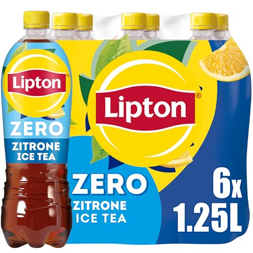 Lipton Ice Tea Zero Lemon, 6x1,25l – zuckerfreier Eistee Zitrone, Einweg