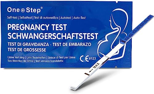 One Step 50 x Blue Line Ultraempfindlicher Schwangerschaftstest Frühtest I Hohe Sensitivität 10 mlU/ml I Über 99% Genauigkeit