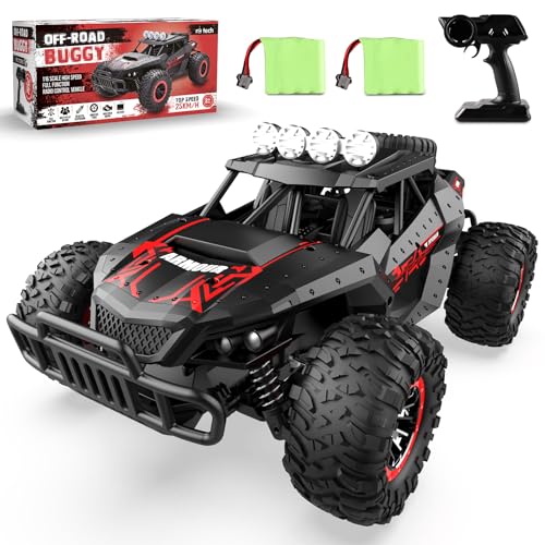 Ferngesteuertes Auto Offroad für Junge draußen mit 2-Akku 70 Minuten 1:16 Maßstab RC Buggy 25KM/H 2,4 GHZ Funkfernsteuerung Rennwagen Crawler Truck Geländewagen Car Spielzeug (klassisch)