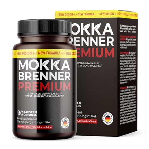 Mokka Brenner Premium Kapseln | Ideal begleitend für dein Ziel | einfache Anwendung | 90 Kapseln