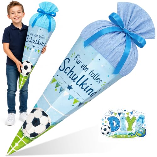 58 cm Schultüte Einschulung Jungen Zuckertüte Füllung Groß Bastelset