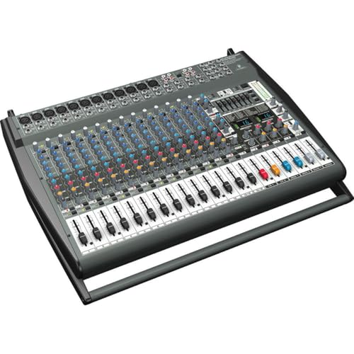 Behringer EUROPWER PMP6000 1600-Watt-20-Kanal-Powermixer mit Dual-Multi-FX-Prozessor und FBQ-Feedback-Erkennungssystem