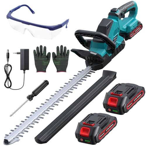 Akku-Heckenschere mit 2 * 2000mAh Akku, für MakIta-18V-Akku
