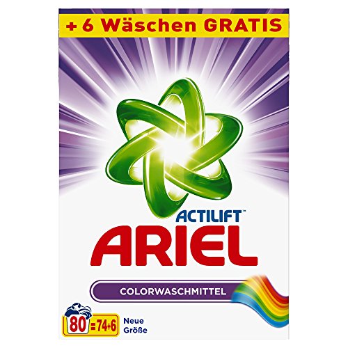 Ariel Waschpulver Color 5,2 kg, 1er Pack (1 x 80 Waschladungen)