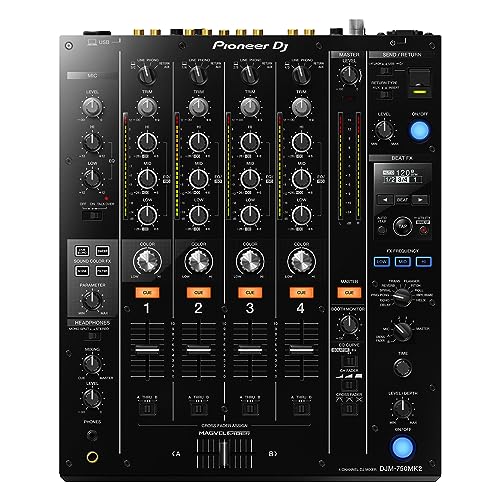 Pioneer DJM750MK2 4-Kanal-Berufs-DJ-Mixer (Schwarz)