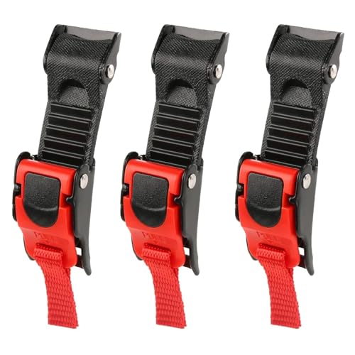 IUSOT 3 Stück Fahrradhelm Verschluss, Helm Verschluss Schnellverschluss für Motorrad- und Fahrradhelme, Fahrradhelm Ersatzteile mit verstellbarem Kinnriemen, Helmschnalle für sicheres