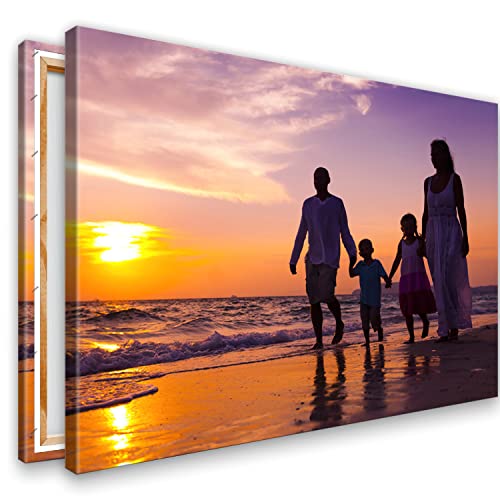 KL KUNSTLAB Ihr Foto auf Leinwand 60x40 cm SOFORT ONLINE Upload Ihr eigenes Bild auf Leinwand mit Holzrahmen - Wandbild mit Wunschmotiv - Persönliches Kunstdruck