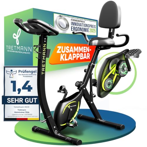 Tretmann 3in1 Heimtrainer Fahrrad klappbar – extra leise & komfortabel