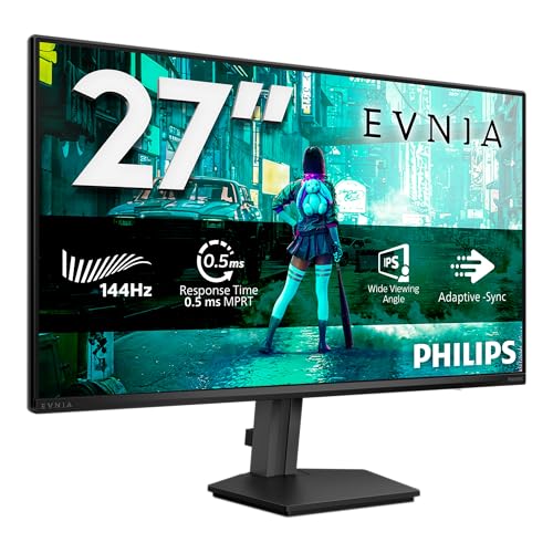 Philips 27M2N3200NF 27 Zoll FHD Monitor, 144Hz, IPS, 1ms MPRT Adaptive Sync, G-Sync Comp. HDR10 (1920x1080,HDMI 1x 2.0,DP 1x 1.4) Schwarz