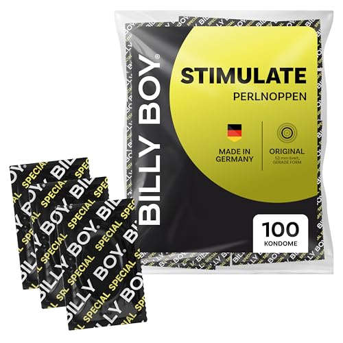 BILLY BOY Kondome Stimulate 100er | 52 mm | mit Perlnoppen in Original Passform | 1x100 Stück