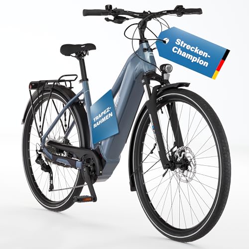 Fischer E-Bike Trekking VIATOR 6.8i Ultimate Elektrofahrrad für Damen und Herren, RH 50, Mittelmotor 90 Nm, 36 V Akku