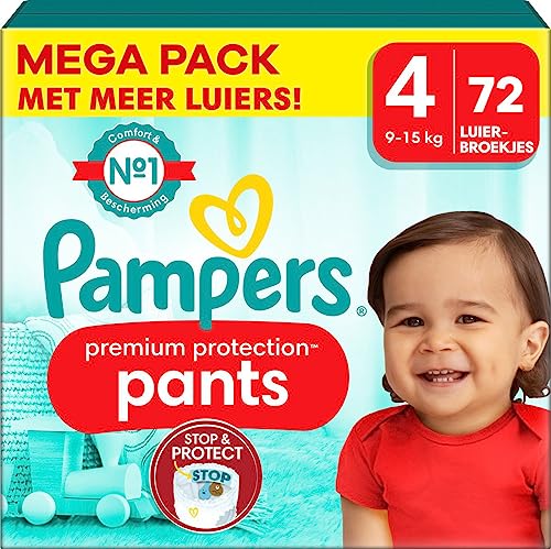 Pampers - Premium Protection Pants - Größe 4 - Mega Pack - 72 Stück - 9/15 KG