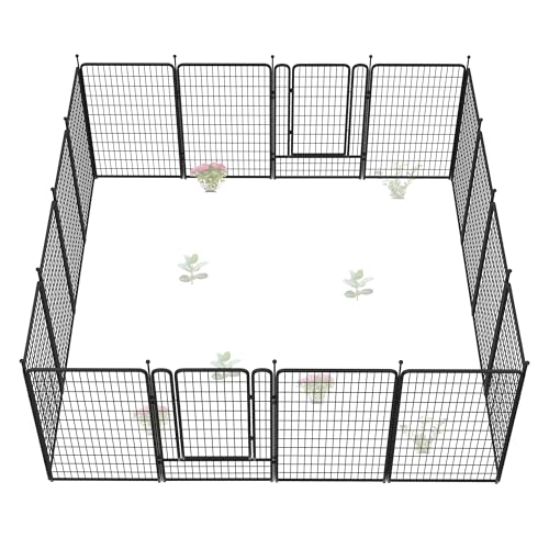 FXW No-Dig Gartenzaun für Hunde, 127 cm x 12,5 m, 16-teilig