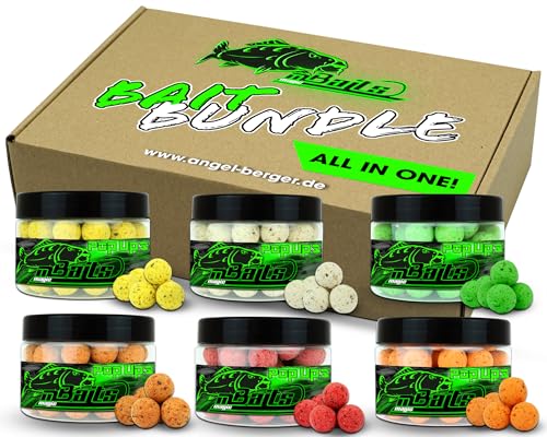 Angel-Berger Magic Baits Bait Bundle Pop Ups All in One Köderset Pop Up Boilies Sparpack Carp Hookbaits Floating Boilies (18mm)