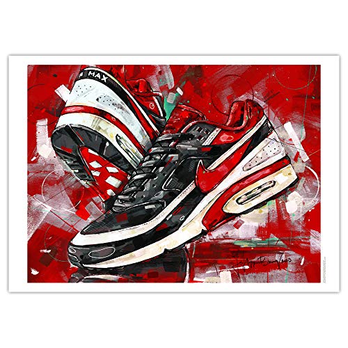 Nike Air Max Classic BW Varsity Red Kunstdruck 01 (50x70cm) *ungerahmt