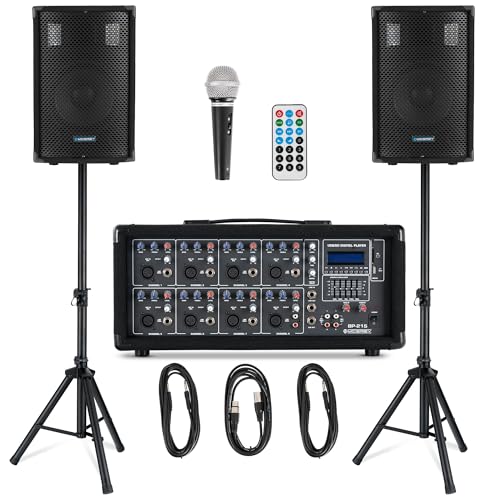 McGrey BP-215 Bandpack PA-Anlage 150 Watt, 8-Kanal Powermixer, Gewicht: 7