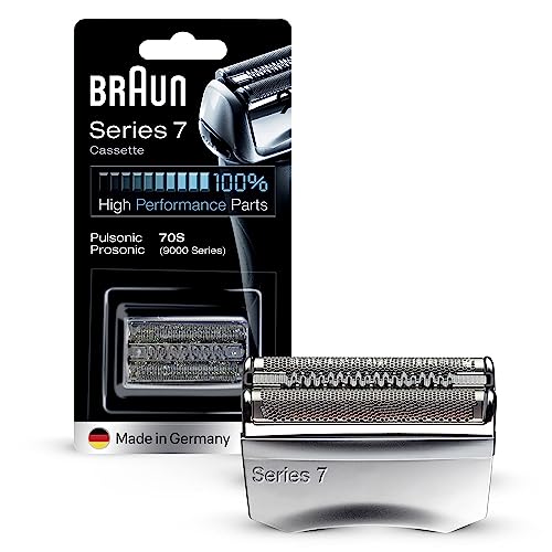 Braun Series 7 Elektrorasierer Scherkopf 70S – ORIGINAL Ersatzscherteil und Rasierer Zubehör vom Hersteller – Made in Germany, Kompatibel mit S7-Rasierern – Silber – 1er Pack