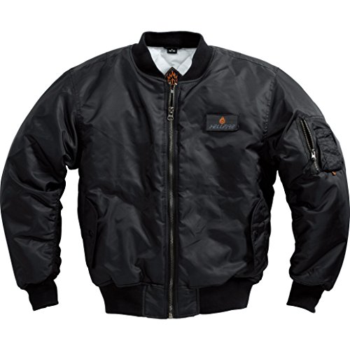 HELLFIRE Stylische Jacke 1.0 - Bomber Stil - 2 Außentaschen - Polyamid