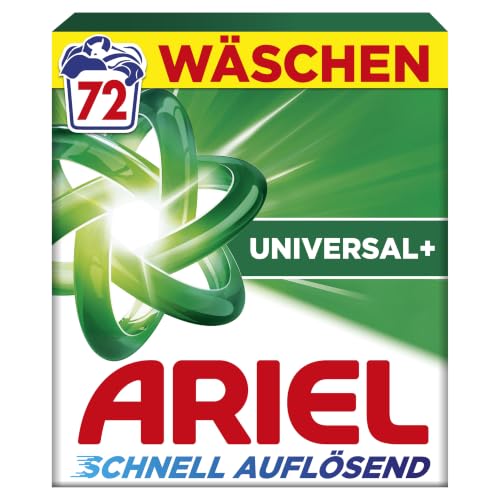 Ariel Pulverwaschmittel Universal+, 72 Wäschen