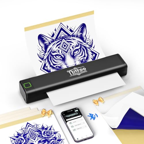 LFPERT P84 Tattoo Drucker Bluetooth, Stencil Drucker, Schwarz