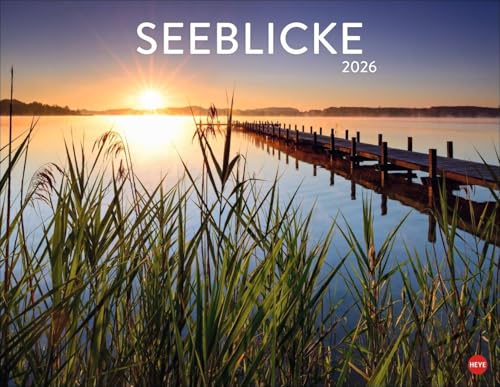 Seeblicke Posterkalender 2026: Großer Wandkalender 2026, mit Naturaufnahmen, die den Alltag vergessen lassen. Hochwertiger Foto-Kalender im Großformat.