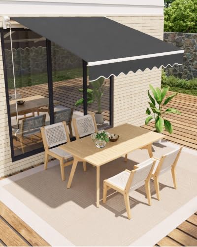 Gelenkarmmarkise 400 × 250 cm mit Kurbel, UV50+, Wasserabweisend