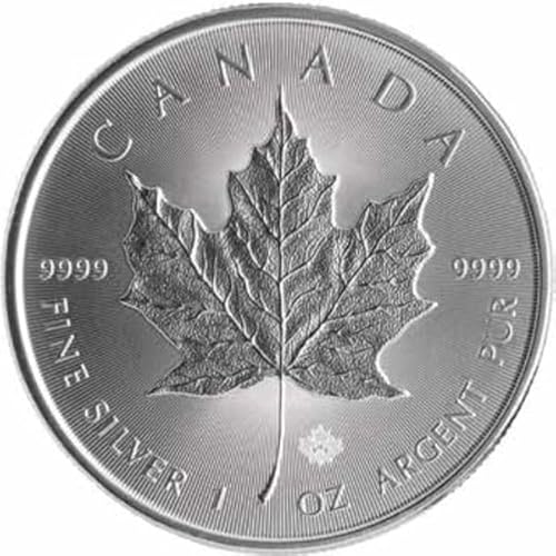 Generisch Maple Leaf Silbermünze, 1 Unze Feinsilber, 999er Silber, 2022 in Münzkapsel
