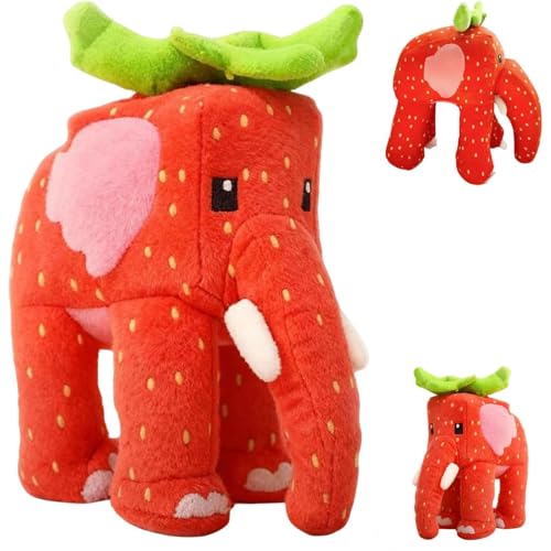 Ligtmor Steal a brainrot,67 Kuscheltier,Strawberry Elephant – Italian 67 brainrot, Weiches Plüschtier 25cm,Perfektes Weiches Kuscheltier Für Dekoration Und Sammlung (Strawberry Elephant)