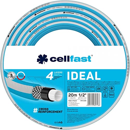 CELLFAST Gartenschlauch IDEAL, 4-lagig, flexibel, 1/2