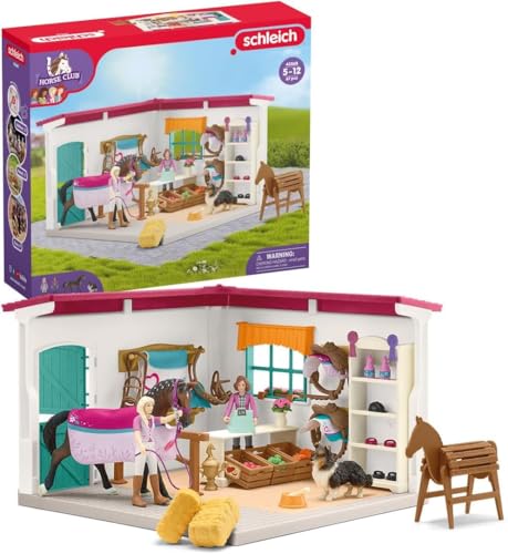 SCHLEICH 42568 Reitshop zum modularen Reiterhof, ab 5 Jahren, Horse Club - Spielset, 67 Teile