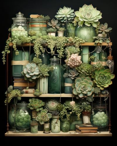 LZLHDE Malen Nach Zahlen Erwachsene, Malen Nach Zahlen Knitterfreie Leinwand Bilder, Paint by Numbers DIY Kreativ Bastelset für Geschenk Heimdekoration 40x50cm