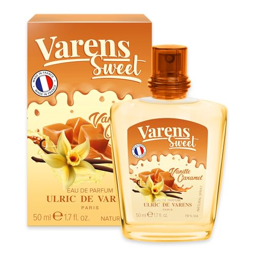ULRIC DE VARENS Varens Sweet Vanille Caramel Eau de Parfum Gourmand, Karamell, Vanille – Damenduft – Zerstäuber – Made in France – 50 ml
