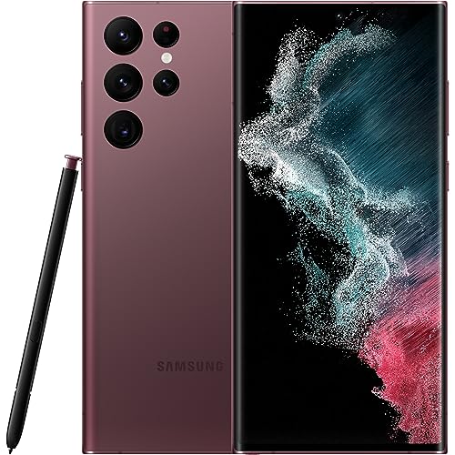 Samsung Galaxy S22 Ultra 5G 12GB RAM 5.000mAh Akku Burgundy AI Handy Android 15 Smartphone ohne Simlock ohne Branding