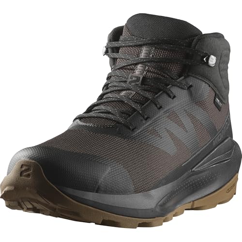 Salomon Elixir Tour Mid wasserdichte Herren Wanderschuhe, Optimaler Komfort, Angenehmes Laufgefühl, Wetterfest, Phantom, 44