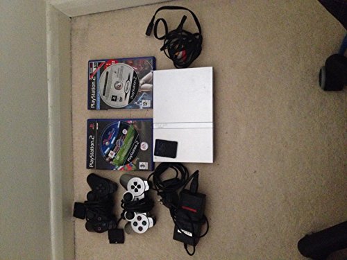 PlayStation 2 Konsole Slim, silber (inkl. Dual Shock Controller)