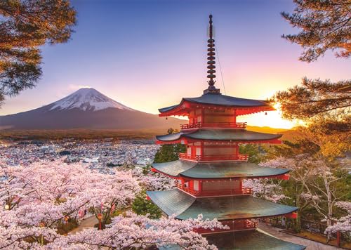 Ravensburger Puzzle 12000582 - Kirschblüte in Japan - 1000 Teile Puzzle für Erwachsene und Kinder ab 14 Jahren,