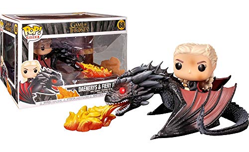 Funko Pop! Rides: GOT - Daenerys Targaryen On Fiery Drogon - Game of Thrones - Vinyl-Sammelfigur - Geschenkidee - Offizielle Handelswaren - Spielzeug Für Kinder und Erwachsene - TV Fans