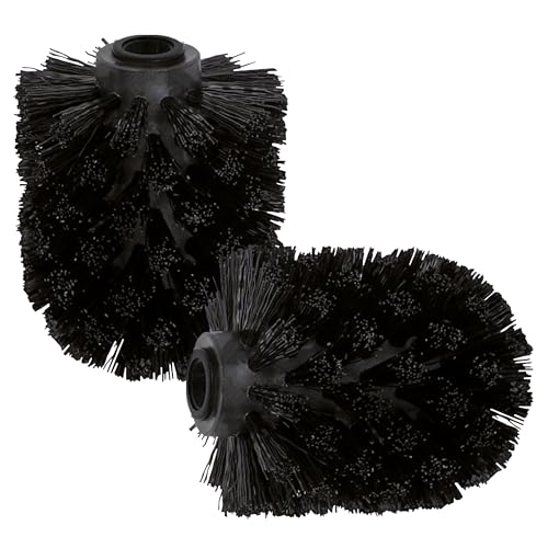 bremermann Bad-Serie Piazza & Lucente - Ersatzb�rstenk�pfe 2er Set f�r WC-Garnituren, schwarz