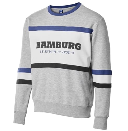 Hamburger SV HSV Sweatshirt Pullover ** Ulrik ** (DE/NL/SE/PL, Alphanumerisch, L, Regular, Regular, Grau)