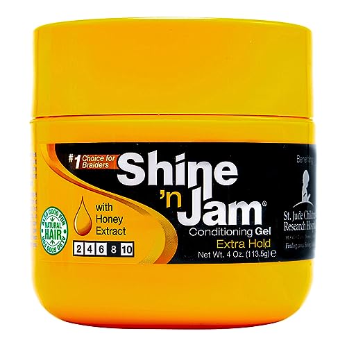 Proam Ampro Shine 'n Jam Konditionierungsgel, extra haltbar, 4 Oz