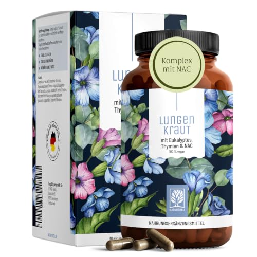 NATURTREU Lungenkraut Kapseln - Extrakt aus 3.000mg Lungenkraut