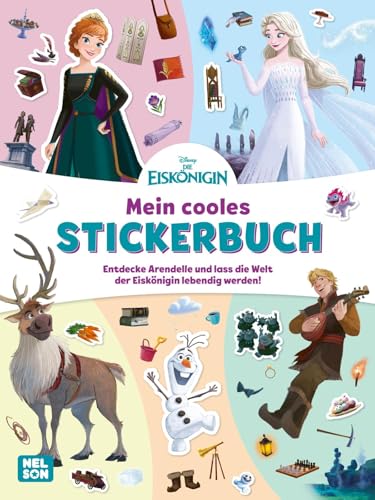 Disney Die Eiskönigin: Mein cooles Stickerbuch: Entdecke Arendelle und lass die Welt der Eiskönigin lebendig werden! | Kreatives Stickerbuch für Kinder ab 4 Jahren