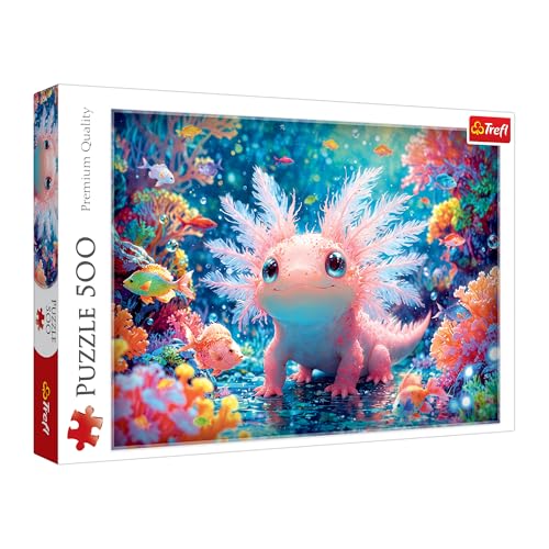 Trefl - Puzzle 500 Teile, Axolotl, Klassische Puzzles | Für Kinder und Erwachsene ab 10 Jahren, hohe Qualität, kreative Unterhaltung, passgenau